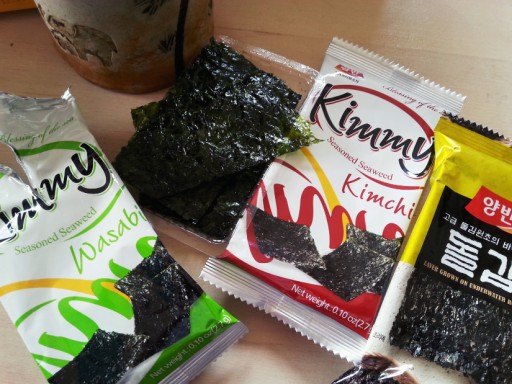 Riasa Nori, pražené chipsy s príchuťou Wasabi, 3,5g Dongwon