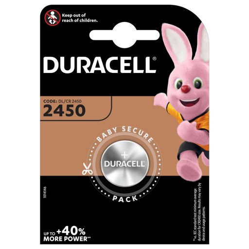 1x DURACELL CR2450 DL2450 lítiová 3V batéria