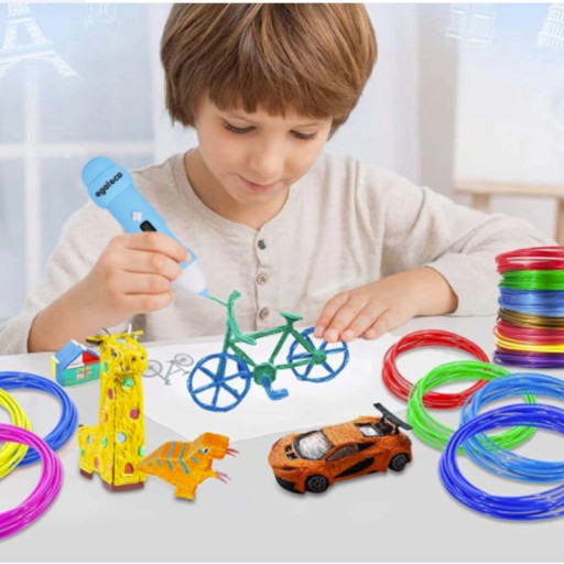 NÁPLNE 3D PERÁ PRE DETI PLA FILAMENT 3D PERÁ 60 M ŠTARTOVACÍ SADA