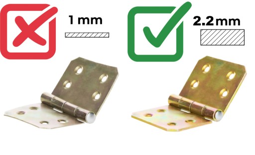 Zosilnený konštrukčný pánt 60x150mm
