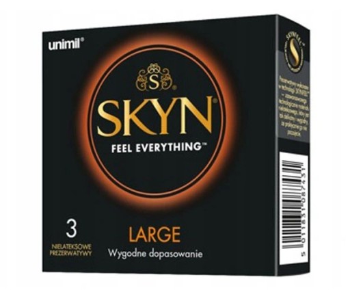 Unimil Skyn Veľké kondómy 3 kusy