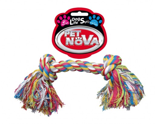 PET NOVA TWIN ROPE PSA HRAČKA 25CM