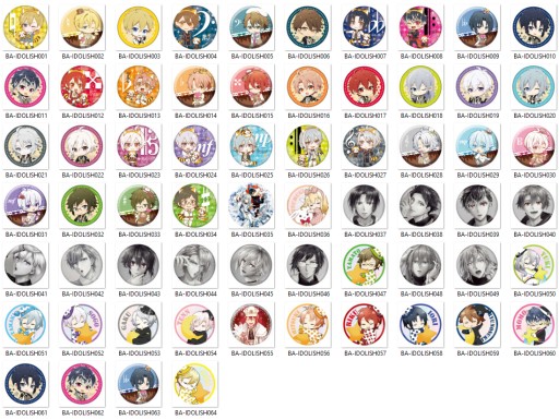 IDOLiSH7 Manga Anime Pins na výber