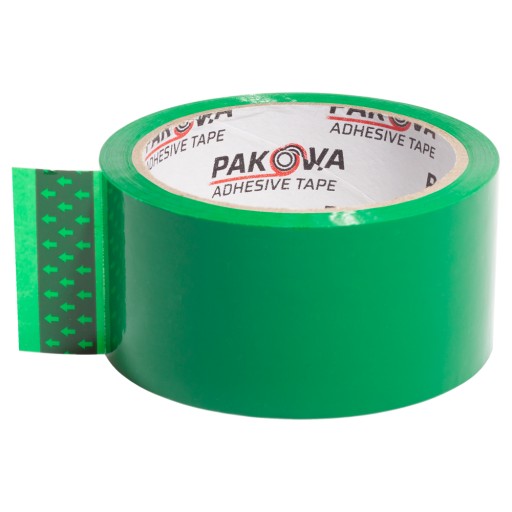 GREEN Packing Tape 48/50y PAKOVA Colored Tape