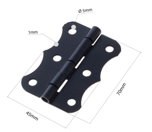 DEKORATÍVNY NÁBYTOK KRABIČKOVÝ PANT, ČIERNA ZO 70x45