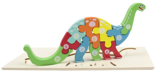 DREVENÉ PUZZLE 3D PUZZLE DINOSAUR DIPLODOC