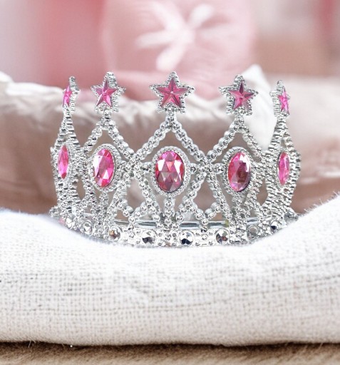Šperková čelenka CROWN, lesklý outfit princeznej