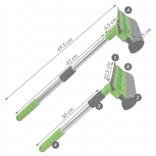 STIERKA TELESKOPICKÁ STIERKA 49 cm NA OKNÁ AUTA