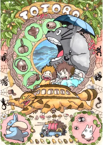 Plagát Tonari no Totoro tonoto_010 A3 (vlastné)