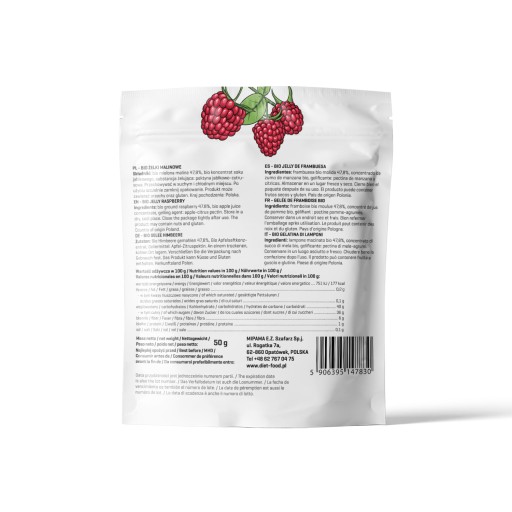Bio malinové ovocné želé 50g