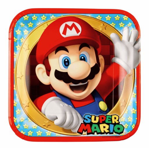 Super Mario taniere 23 x 23 cm / 8 ks.