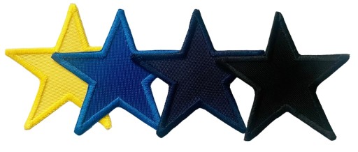 Záplaty Záplaty na oblečenie SET stars STAR Thermo 4 ks.