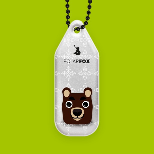 Reflexné prívesky 4+1 ks Frendo Forest PolarFox
