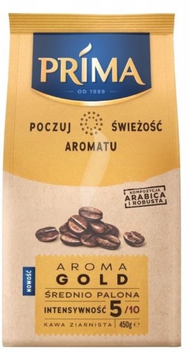Zrnková káva Prima Aroma Gold 450g