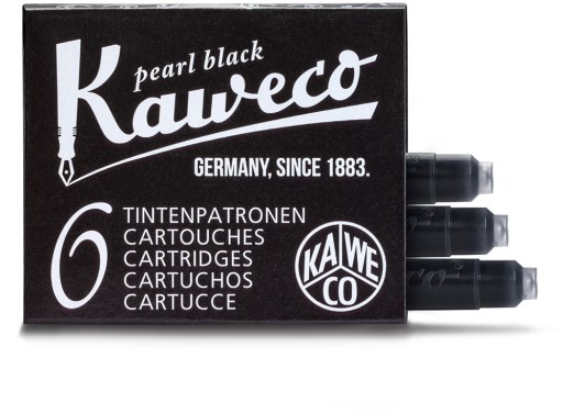Kazety Kaweco Pearl Black 6 ks.