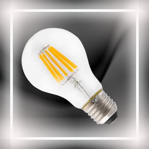 DEKORATÍVNA ŽIAROVKA LED FILAMENTOVÁ 8W=75W A60 E27 EDISON VINTAGE RETRO