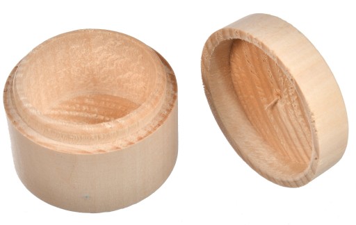 Drevená krabička na prvý zúbok, okrúhle zúbky, 4x3cm