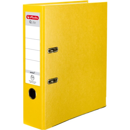 HERLITZ viazač A4 80mm 8cm Q.pilník žltý