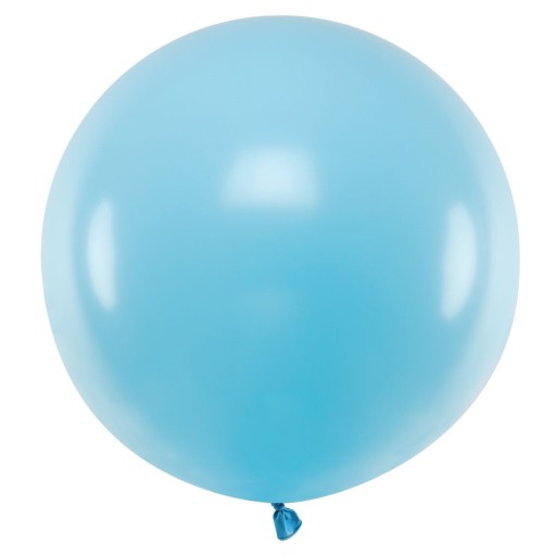 VEĽKÝ BALÓN VEĽKÁ GUĽA svetlomodrá pastelová XL 60 cm pre ročné dieťa