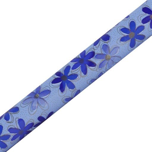 Darčekový papier 57cmx2m Modré 2m315 kvety
