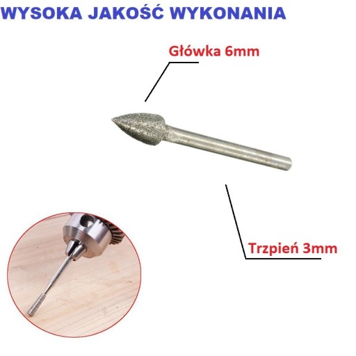 Diamantový rezač vianočných stromčekov, 6 mm brúsny kotúč