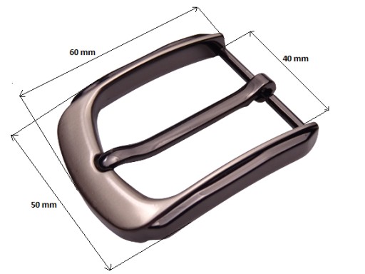 Spona na nohavicový opasok 4 cm 40 mm liaty nikel