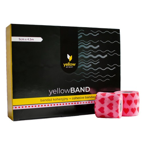 Samolepiaca stabilizačná súdržná bandáž YellowBAND 5cm svetloružová