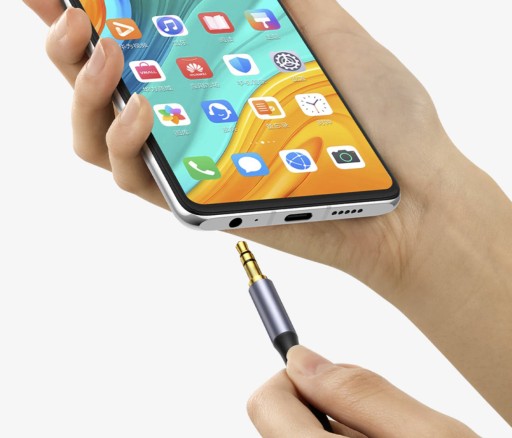 Silný opletený kábel Aux Mini Jack 3,5 mm 1,75 m zlatý