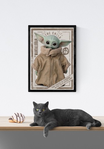Plagát Star Wars The Mandalorian The Child 40x50cm