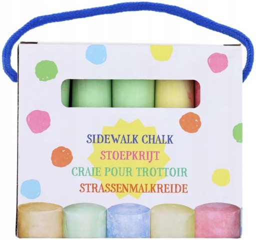 FAREBNÁ HRUBÁ KRIEDA 15 KUSOV PO 5 FARBE - IDEÁLNA NA HRANIE