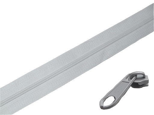 Zipsová páska 3mm zips s 10m šnúrkou + 20 zipsov