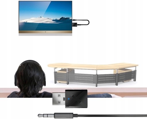 ADAPTÉR PRIJÍMAČ BLUETOOTH AUDIO 5.0 VYSIELAČ 10m