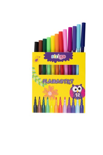 Školské fixky, fixky, 12 farieb Strigo