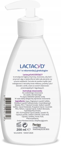 LACTACYD Upokojujúca emulzia, ktorá upokojuje podráždenia