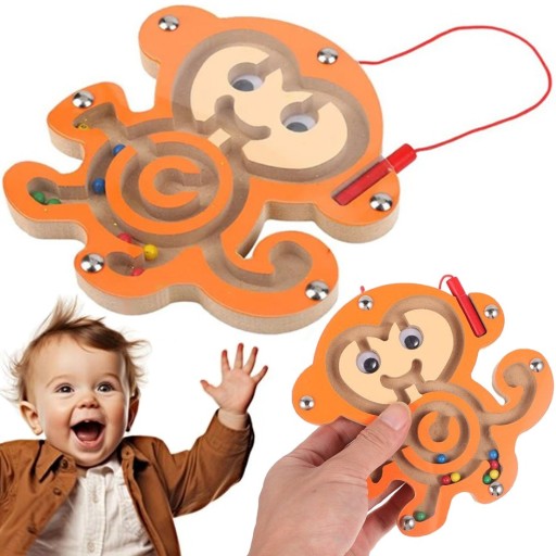 V2 MAGNETICKÉ LABYRINTOVÉ GULE ZVIERATÁ S MAGNETOVOU LOGICKOU HROU WZ