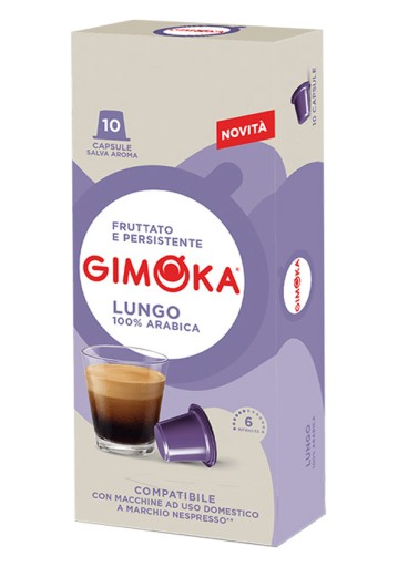 GIMOKA LUNGO KAPSULY pre NESPRESSO 10 ks