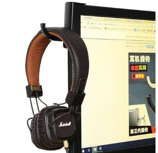 Závesný držiak slúchadiel pre nástenný monitor
