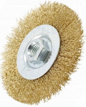 BRÚSNY KOTÚČ DRÔTENÝ KEFA 125MM 0,3MM DRÔT NA VŔTAČKU