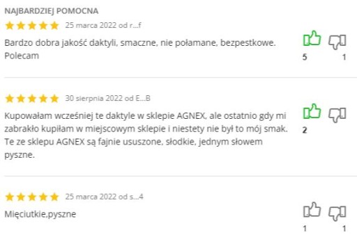 DATLE SUŠENÉ, bez semien, 1kg, VYSOKÁ KVALITA AGNEX