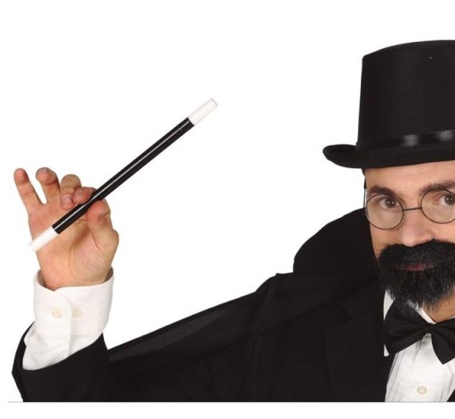 MAGIC WAND MAGIC 27 CM ČIERNA HALLOWEEN