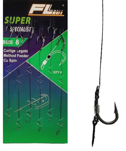 Teflónové háčiky Super Specialist s ihlou pre Method Feeder 8