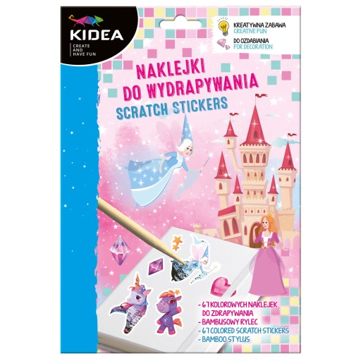 ŠTÍRACIE NÁLEPKY KNIHA ŠKRATÍK KÚZELNÝ SVET VÍLOVÝCH JEDNOROŽCOV