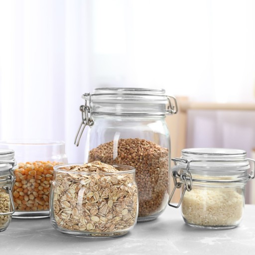 JAR, patentovaná sklenená nádoba s weck klipom a weki vrchnákom, 750 ml