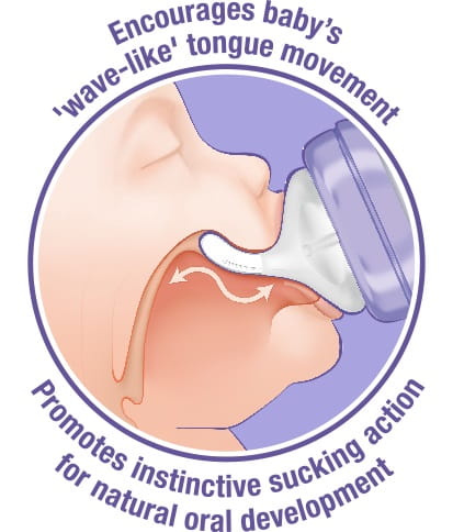 Lansinoh ANTI-COLIC cumlík na fľašu 2 kusy POMALÝ FLOW 1m+ S 2ks