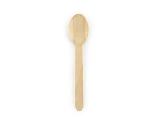 Drevené lyžice, 16 cm (1 balenie / 100 ks)