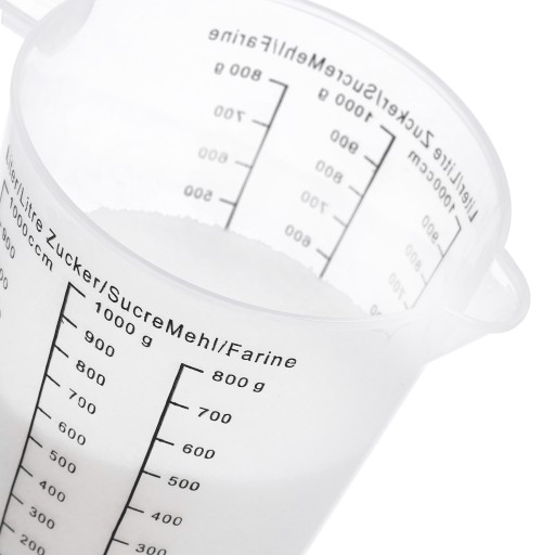 Kuchynská odmerka, džbán, pohár s váhou, rúčka, odmerka, kuchynské odmerky, 1l