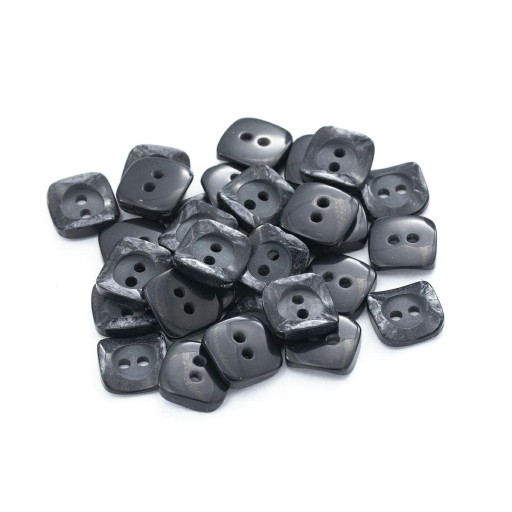 Gombíky 13mm dva otvory 10ks čierne