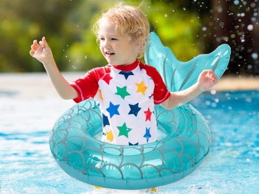 Detský nafukovací kruh Mermaid plávanie kruh 60cm SP0750