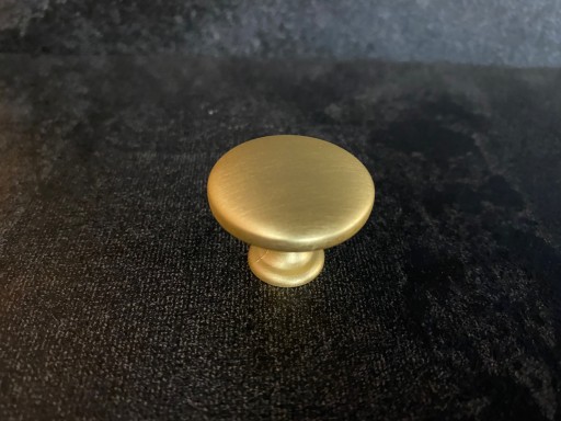 Okrúhla nábytková kľučka fi-30mm GG17-G33, matná zlatá