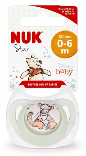 NUK Silikónový cumlík 0-6m Star Tiger